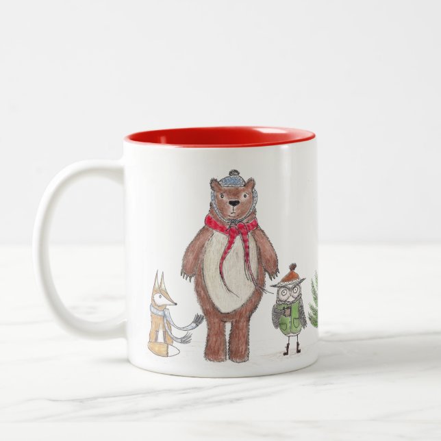 Taza Bicolor Arbolado del invierno (Izquierda)