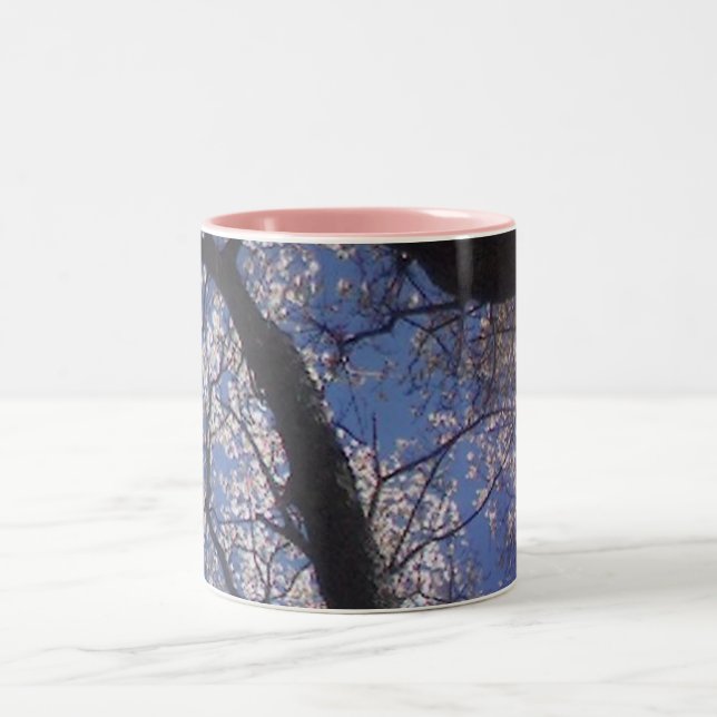 Taza Bicolor árboles de la primavera (Centro)