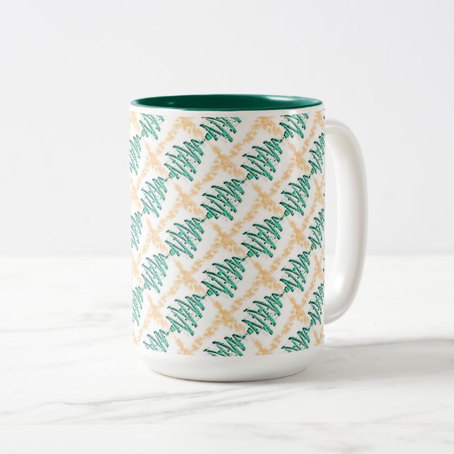 Taza Bicolor Árboles de Navidad (Anverso derecho)