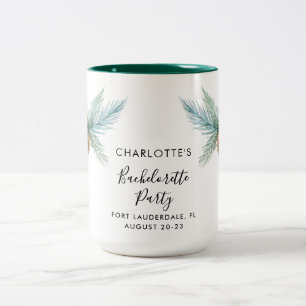 Taza Bicolor Árboles de Palma Tropicales Despedida de Soltera C