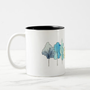 Taza Bicolor Árboles felices