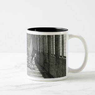 Taza Bicolor Árboles móviles en el jardín para el verano, de