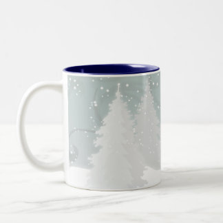 Taza Bicolor Árboles Nevado