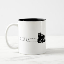 Taza Bicolor Arborist chainsaw tree surgeon Gift Present