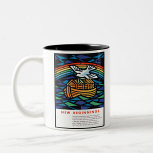 Taza Bicolor Arca de Noé Fotos Antiguas sin Editar Estética Ant
