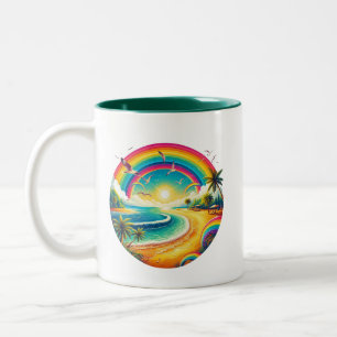 Taza Bicolor Arcoiris