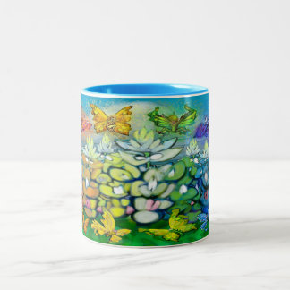 Taza Bicolor Arcoiris Bluebonnets Café de dos tonos