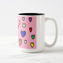Arcoiris Hearts Mug