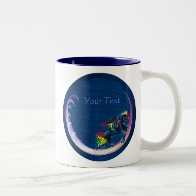 Taza Bicolor Arcoiris Pegasus Mug (Derecha)