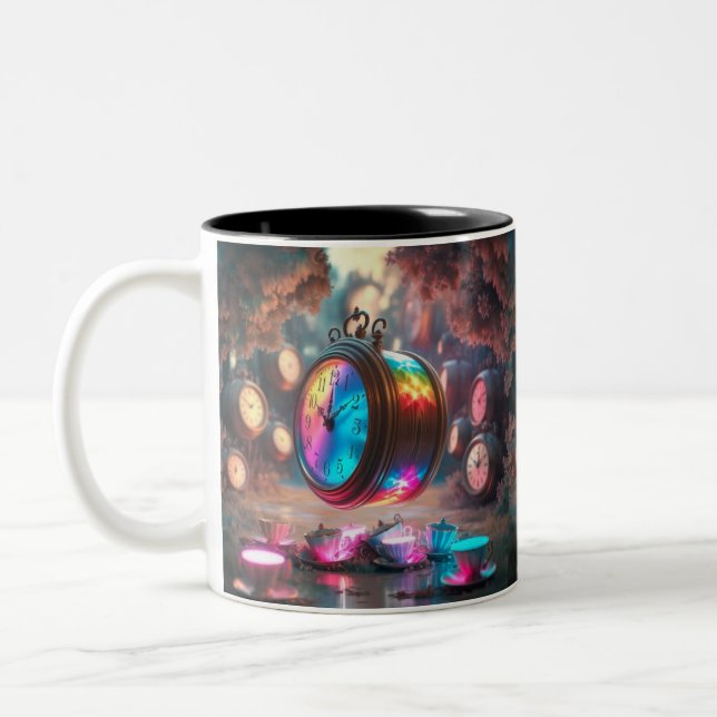 Taza Bicolor Arcoiris Time Tea Fiesta Mug (Izquierda)