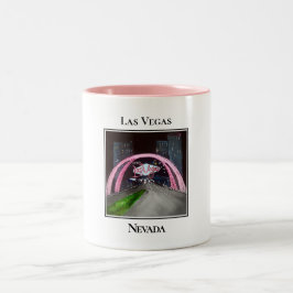 Taza Bicolor Arcos de Entrada Retro, Las Vegas Nevada