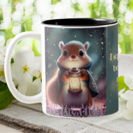 Taza Bicolor Ardilla Cuta Whimsical Moderna Personalizada