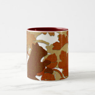 Taza Bicolor Ardilla en tela