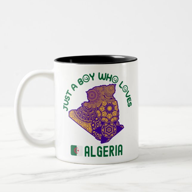Taza Bicolor Argelia: País africano (Izquierda)