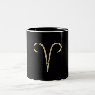 Taza Bicolor ARIES El Carnero Signo de Fuego Astrológico de Cep