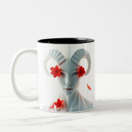 Taza Bicolor Aries Rótulo Mug