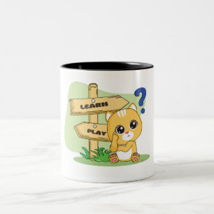 Taza Bicolor Aritmos animales alegres y coloridos para regalos 