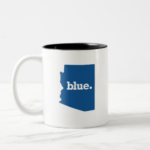 TAZA BICOLOR ARIZONA ESTADO AZUL