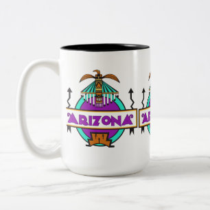 Taza Bicolor Arizona Thunderbird Shield