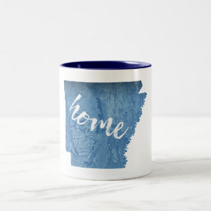 Taza Bicolor Arkansas Home Wood Grain