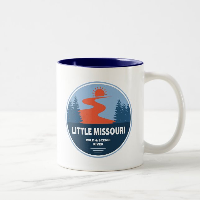 Taza Bicolor Arkansas, Pequeño Río Misuri Salvaje Y Escenario (Derecha)