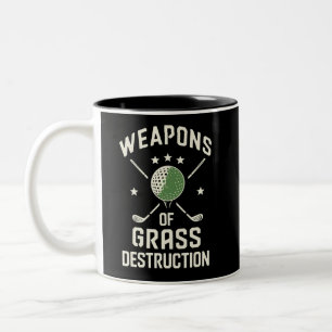 Taza Bicolor Armas de destrucción de césped Clubs de golf sarcá