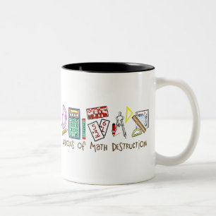 Taza Bicolor Armas de la destrucción de la matemáticas