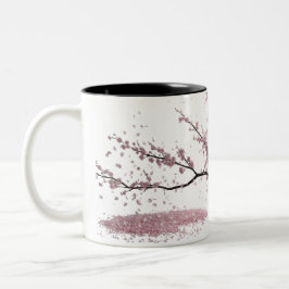 Taza Bicolor Armonía del florecimiento del cerezo - Elegante