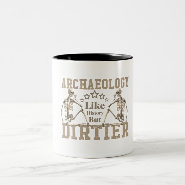 Taza Bicolor Arqueología como historia pero sucia (Centro)