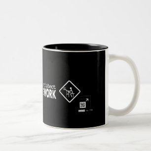 Taza Bicolor Arquitecto de la precaución en el trabajo
