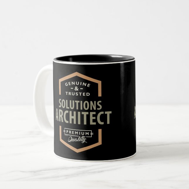 Taza Bicolor Arquitecto de soluciones (Anverso izquierdo)