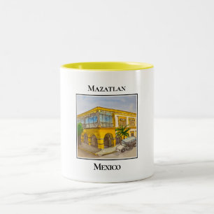 Taza Bicolor Arquitectura del Distrito Centro Histórico en Maza