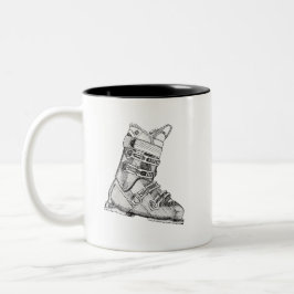 Taza Bicolor Arranque de esquí
