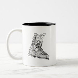Taza Bicolor Arranque de esquí