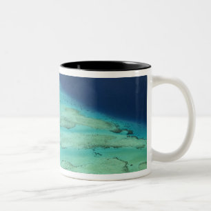 Taza Bicolor Arrecife de la barrera de Malolo frente a la isla