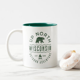Taza Bicolor Arriba del norte de Wisconsin