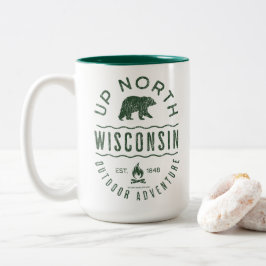 Taza Bicolor Arriba del norte de Wisconsin