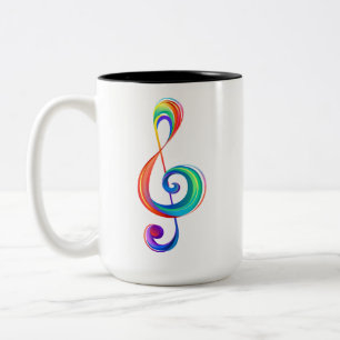 Taza Bicolor Arroyo arcoiris estratificado