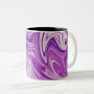 Taza Bicolor Arte abstracto de lava fundida