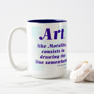 Taza Bicolor Arte, Como la Moralidad, ...