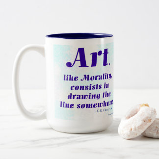 Taza Bicolor Arte, Como la Moralidad, ...