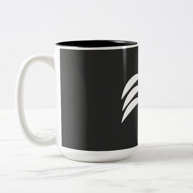 Taza Bicolor Arte curvo (Izquierda)
