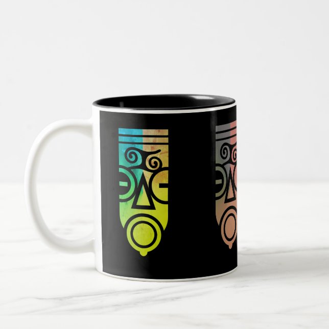Taza Bicolor Arte de África (Izquierda)