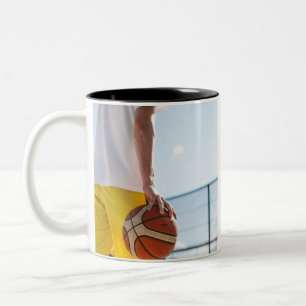 Taza Bicolor Arte de baloncesto