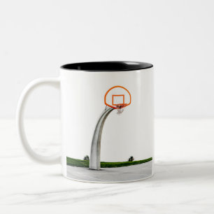 Taza Bicolor Arte de baloncesto de bonito