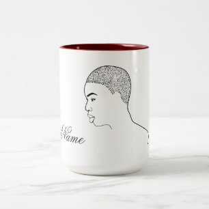 Taza Bicolor Arte de Black Magic Woman