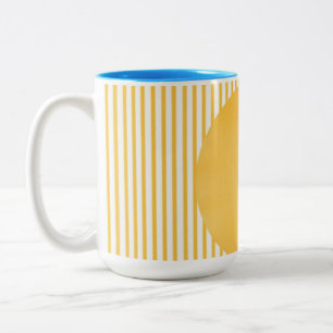 Taza Bicolor Arte de diseño de estilo moderno