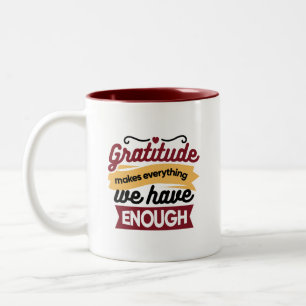 Taza Bicolor Arte de fe y gratitud – Cristiano edificante