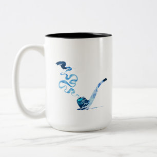 Taza Bicolor Arte de fumar en pipa 2