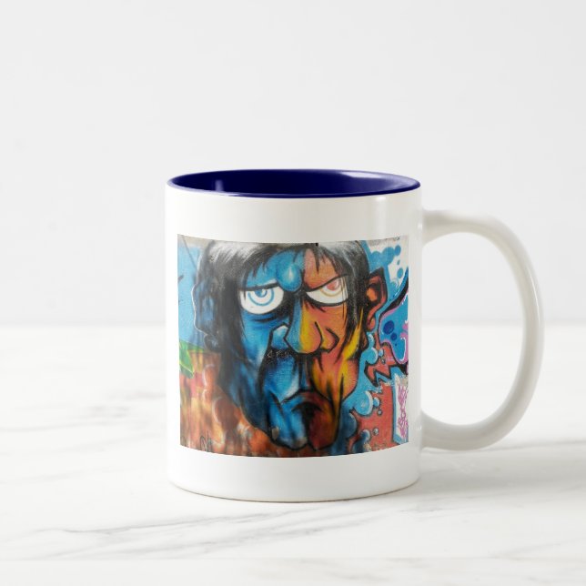 Taza Bicolor Arte de grafitti (Derecha)